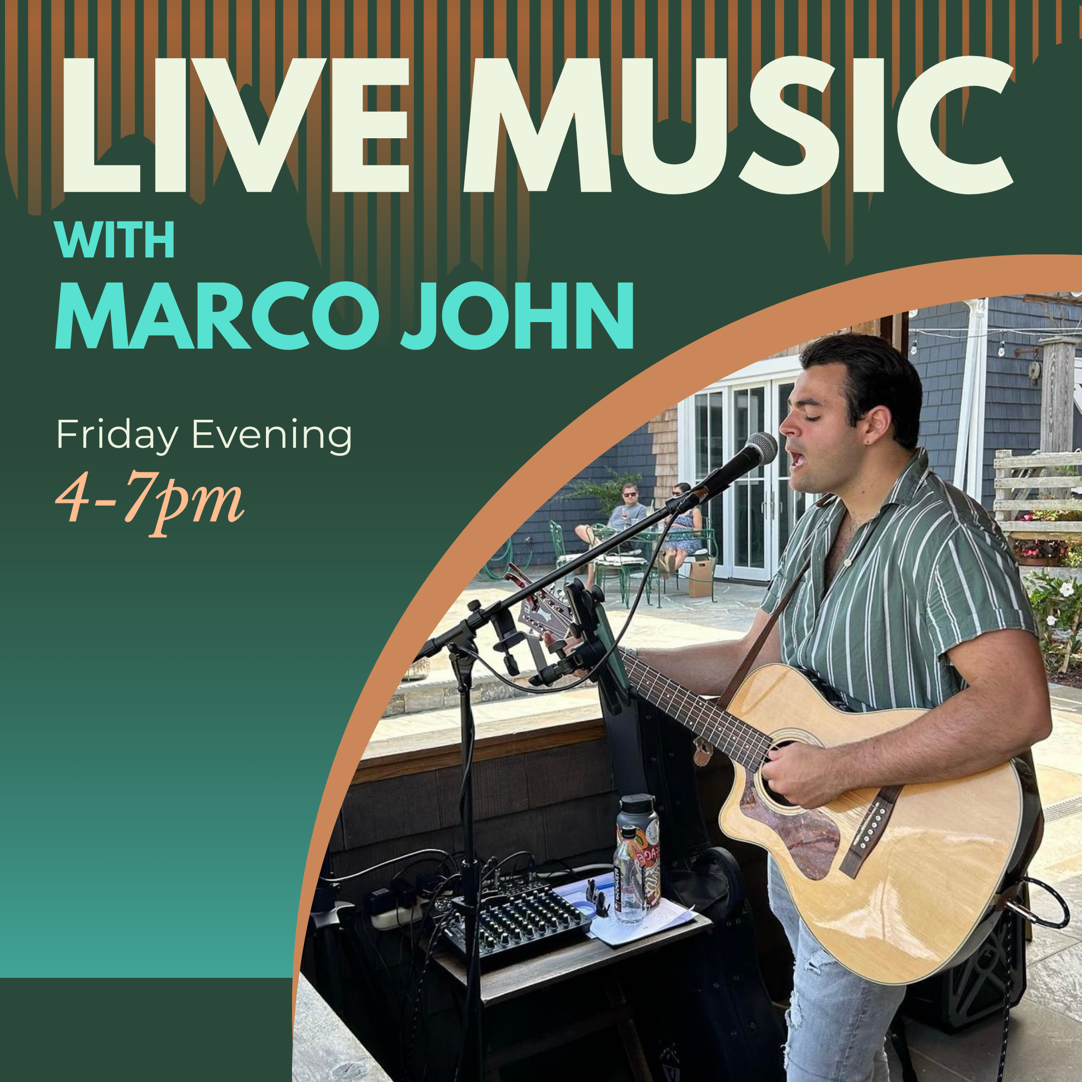 LIVE MUSIC from 4-7pm this Friday!