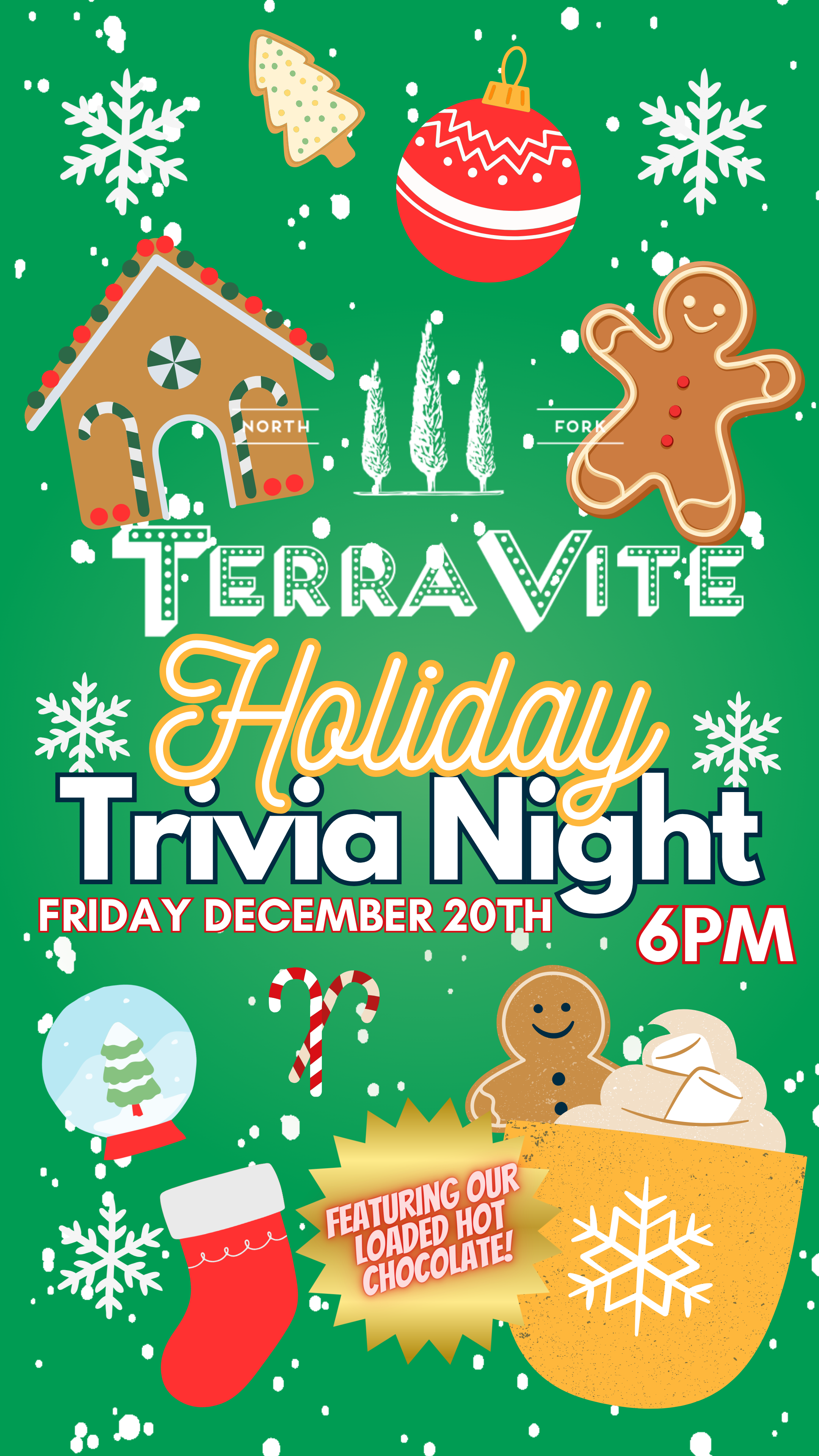 Holiday Trivia on December 20th starting at 6pm!